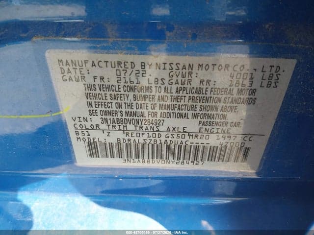 2022 NISSAN SENTRA SR XTRONIC CVT 9