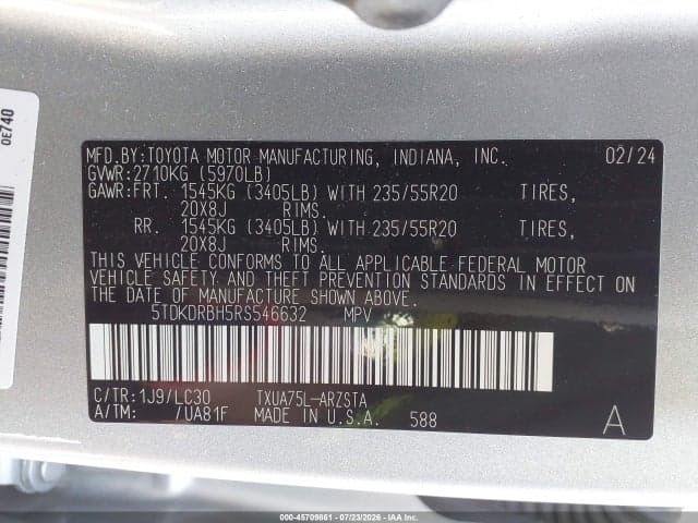 2024 TOYOTA HIGHLANDER XSE 9