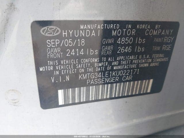 2019 GENESIS G70 3.3T ADVANCED 9