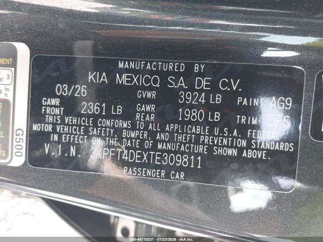 2026 KIA K4 LXS 9
