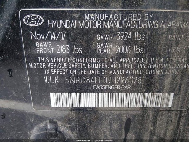 2018 HYUNDAI ELANTRA VALUE EDITION 9