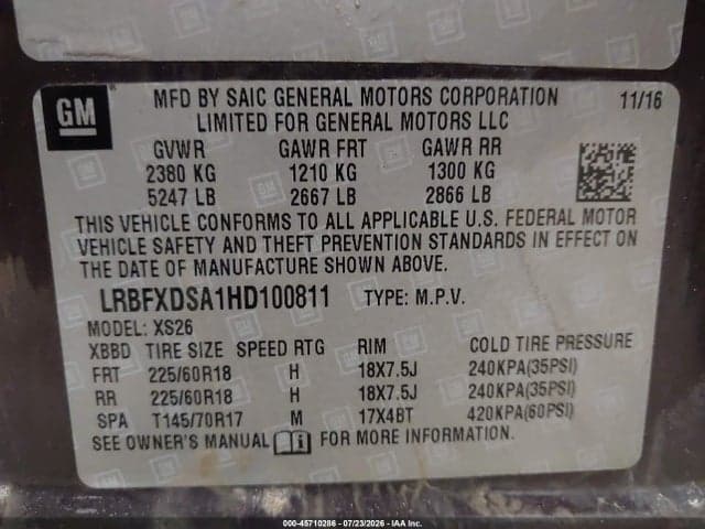 2017 BUICK ENVISION ESSENCE 9