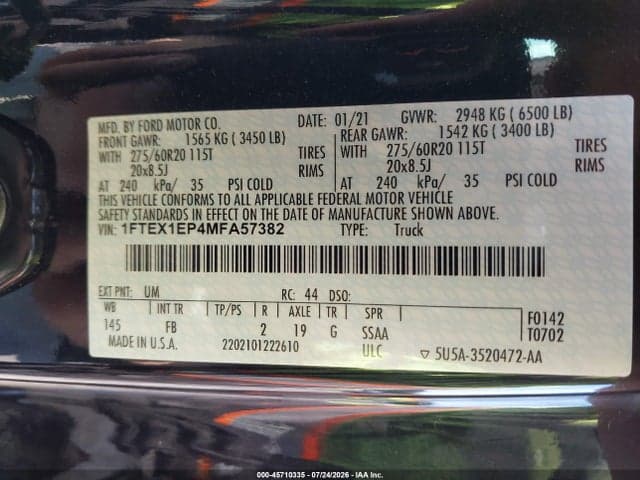 2021 FORD F-150 XLT 9