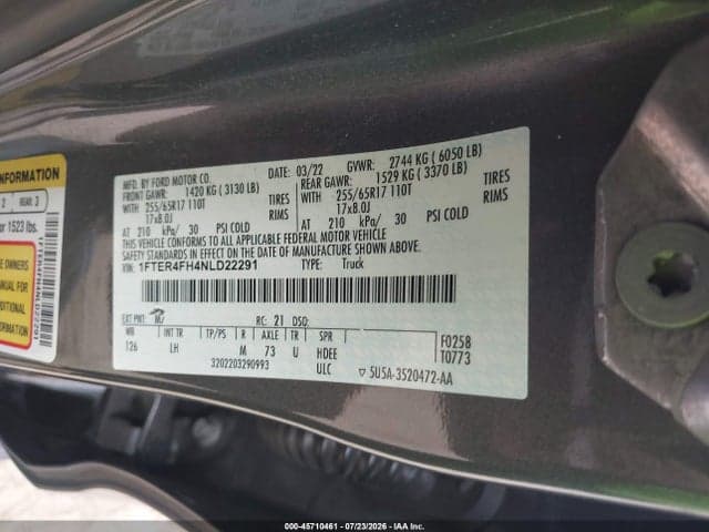 2022 FORD RANGER XLT 9