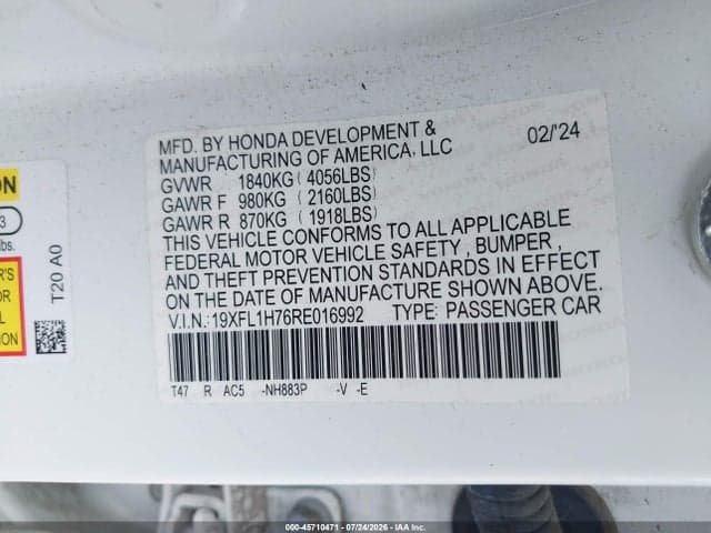 2024 HONDA CIVIC EX-L 9