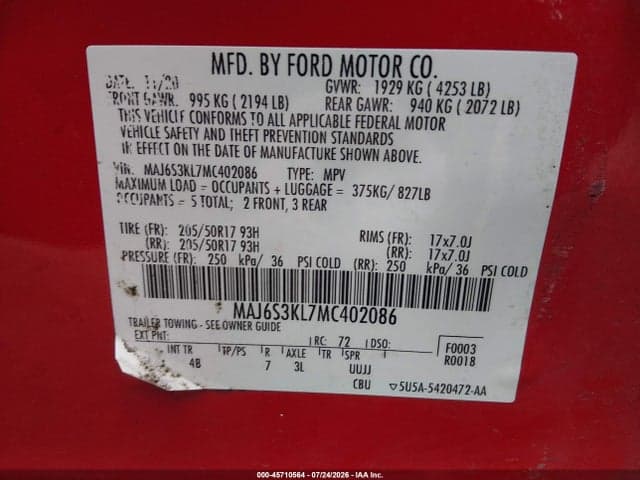 2021 FORD ECOSPORT TITANIUM 9