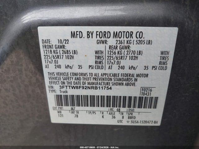 2022 FORD MAVERICK XLT 9