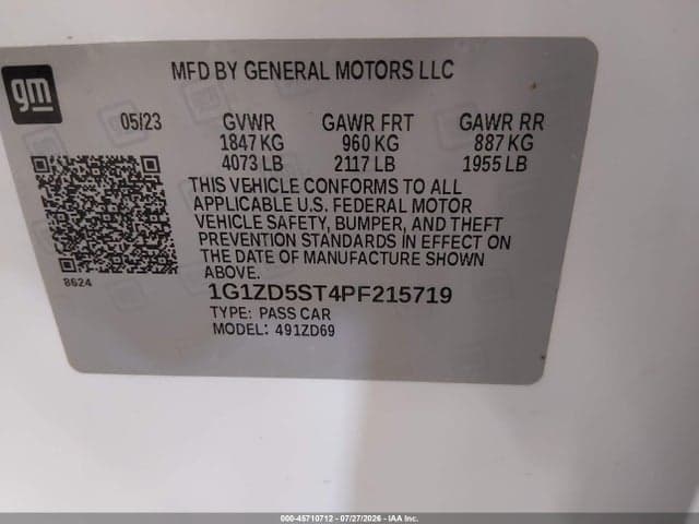 2023 CHEVROLET MALIBU FWD 1LT 9