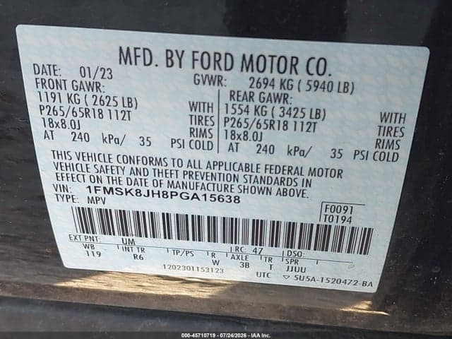 2023 FORD EXPLORER TIMBERLINE 9