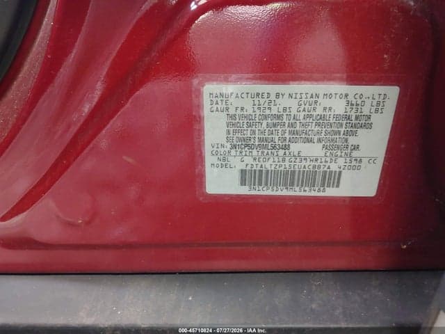 2021 NISSAN KICKS SR XTRONIC CVT 9