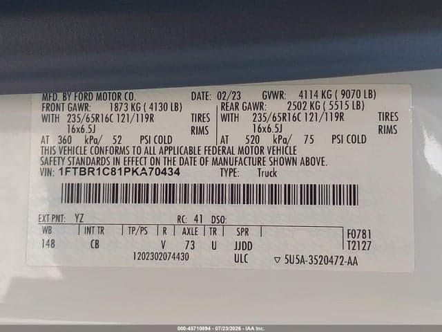 2023 FORD TRANSIT-250 9
