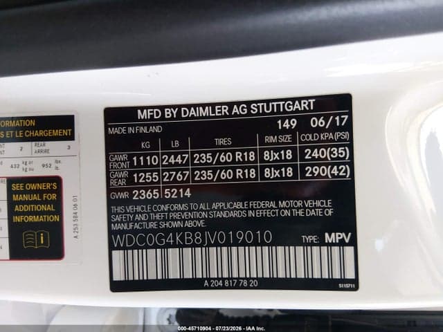 2018 MERCEDES-BENZ GLC 300 4MATIC 9