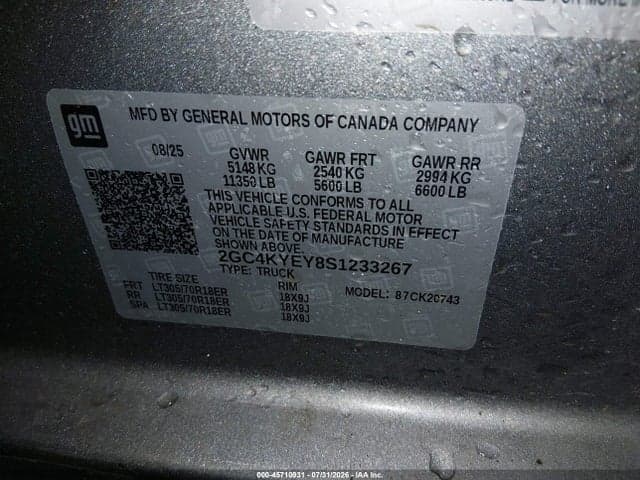 2025 CHEVROLET SILVERADO 2500HD 4WD STANDARD BED ZR2 9