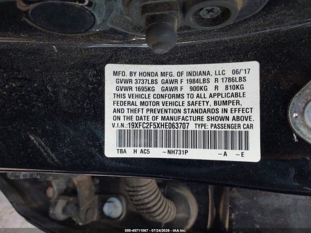 2017 HONDA CIVIC LX 9