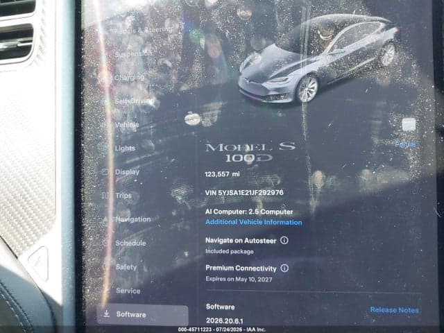 2018 TESLA MODEL S 100D/75D/P100D 7
