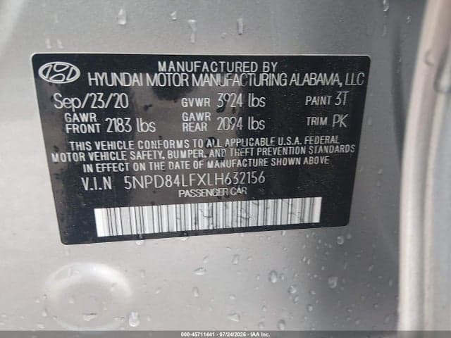 2020 HYUNDAI ELANTRA SEL 9