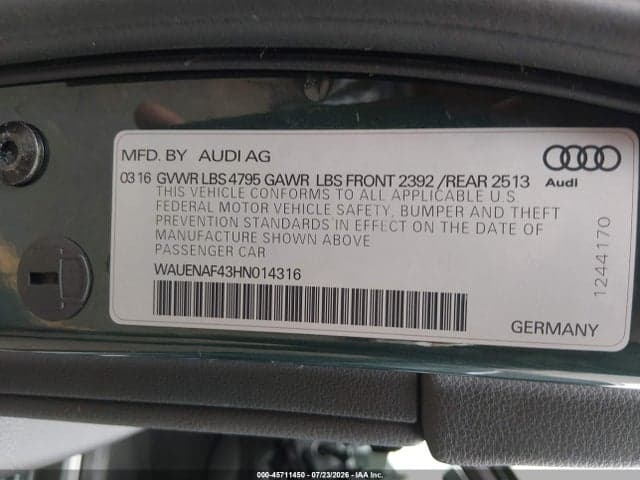 2017 AUDI A4 PREMIUM PLUS 9