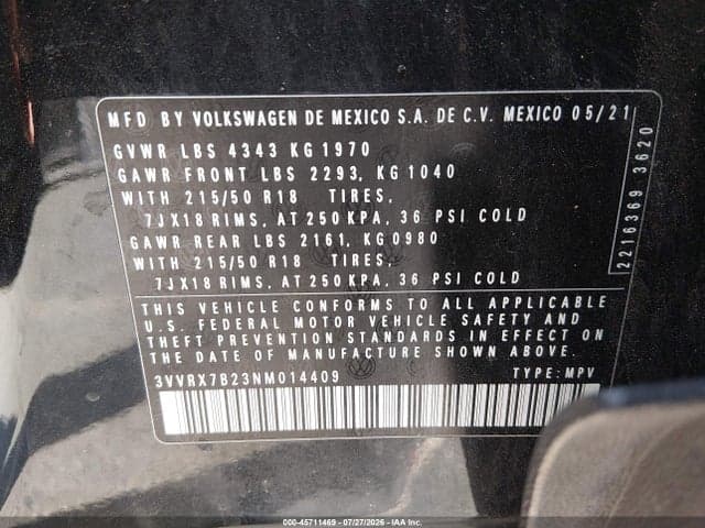 2022 VOLKSWAGEN TAOS 1.5T SE 9