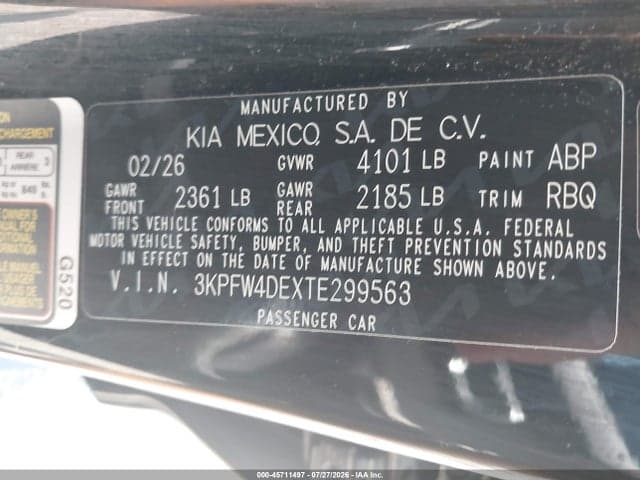 2026 KIA K4 GT-LINE 9