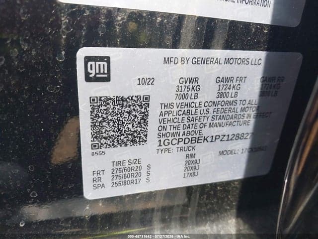 2023 CHEVROLET SILVERADO 1500 4WD SHORT BED CUSTOM 9