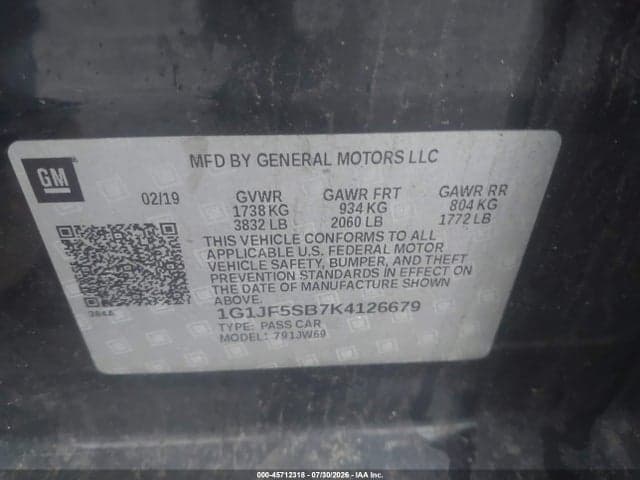 2019 CHEVROLET SONIC PREMIER AUTO 9