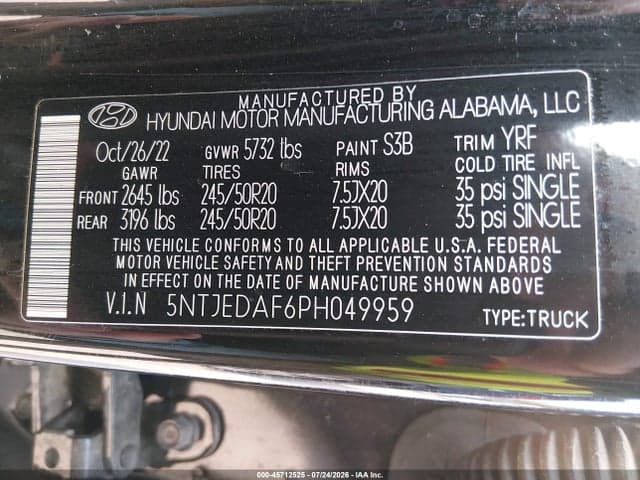 2023 HYUNDAI SANTA CRUZ LIMITED 9