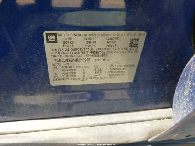 2017 CHEVROLET TRAX LS 9