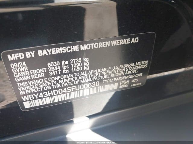2025 BMW I4 GRAN COUPE XDRIVE40 9