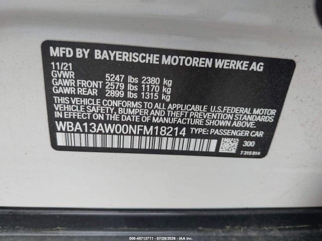 2022 BMW M440I GRAN COUPE XDRIVE 9