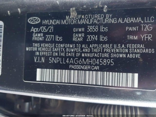 2021 HYUNDAI ELANTRA SE 9