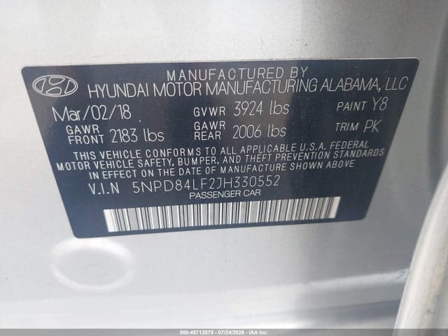 2018 HYUNDAI ELANTRA VALUE EDITION 9