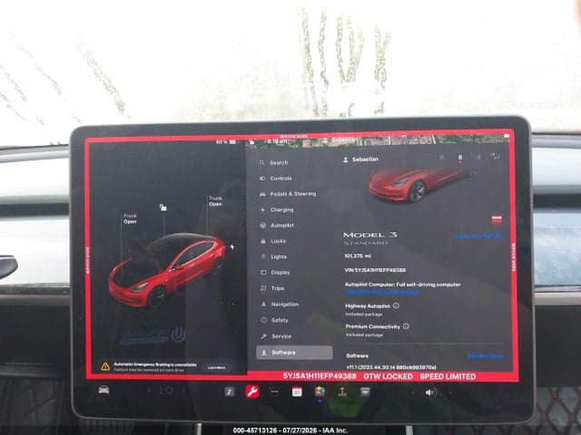 2020 TESLA MODEL 3 STANDARD RANGE PLUS REAR-WHEEL DRIVE/STANDARD RANGE REAR-WHEEL DRIVE 7