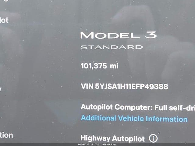 2020 TESLA MODEL 3 STANDARD RANGE PLUS REAR-WHEEL DRIVE/STANDARD RANGE REAR-WHEEL DRIVE 9