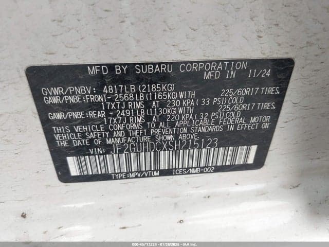 2025 SUBARU CROSSTREK PREMIUM 9
