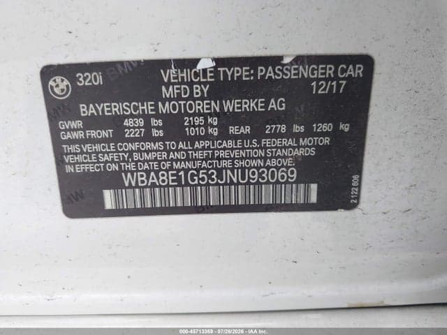 2018 BMW 320I 9