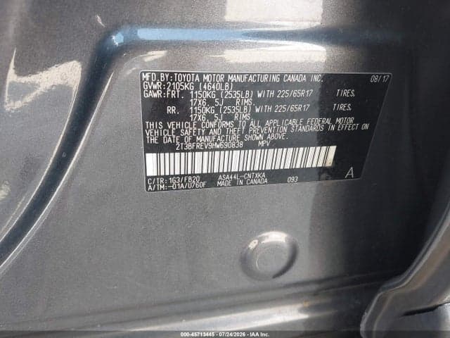 2017 TOYOTA RAV4 LE 9