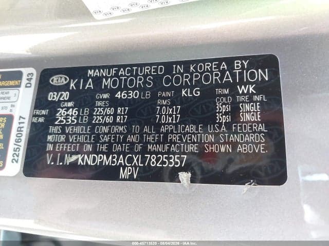 2020 KIA SPORTAGE LX 9