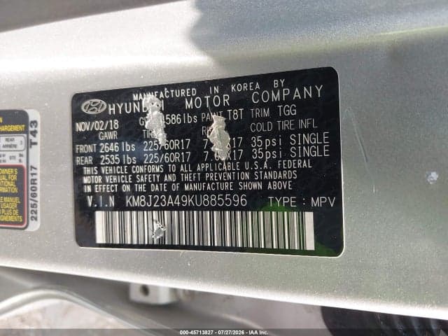 2019 HYUNDAI TUCSON SE 9