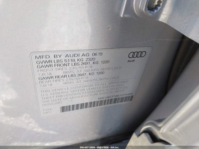 2019 AUDI Q3 2.0T PREMIUM 9