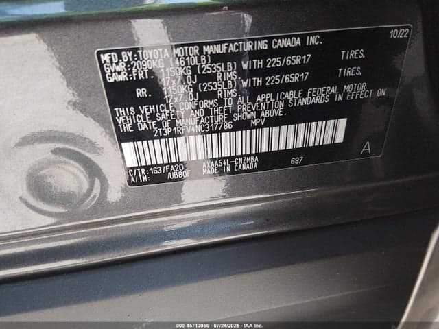 2022 TOYOTA RAV4 XLE 9