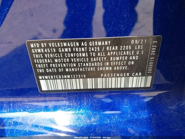 2022 VOLKSWAGEN GOLF R 2.0T 9