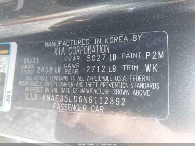 2022 KIA STINGER GT-LINE 9
