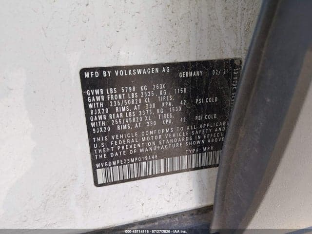 2021 VOLKSWAGEN ID.4 1ST EDITION 9