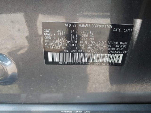 2024 SUBARU LEGACY LIMITED 9