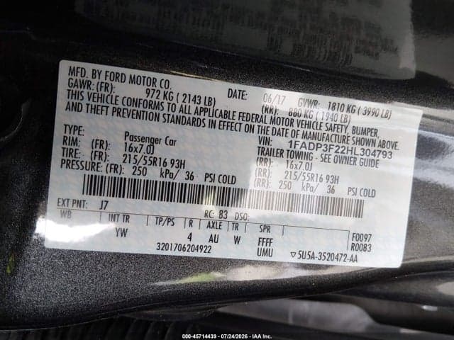 2017 FORD FOCUS SE 9