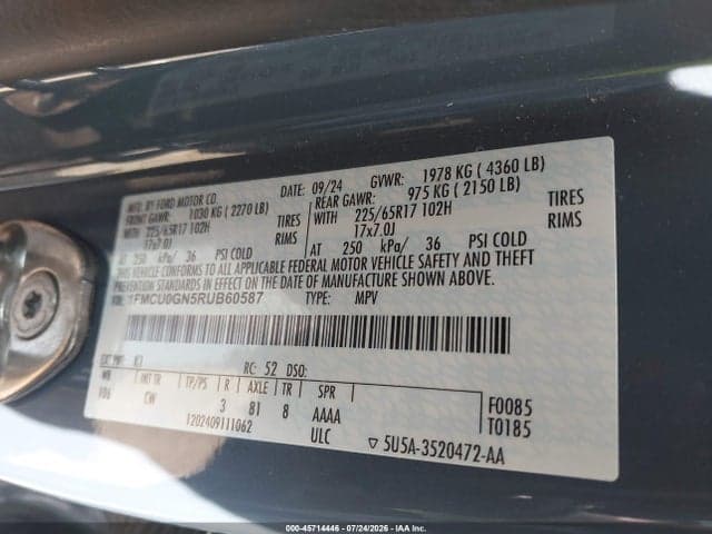 2024 FORD ESCAPE ACTIVE 9