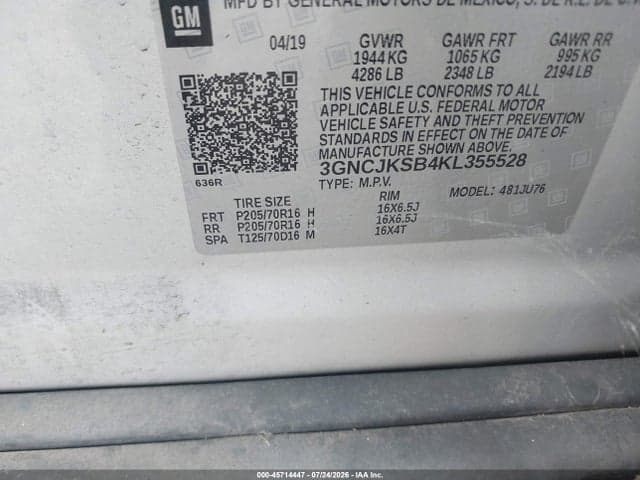 2019 CHEVROLET TRAX LS 9