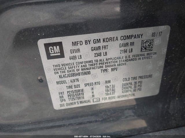 2017 BUICK ENCORE ESSENCE 9