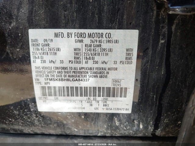 2020 FORD EXPLORER 9