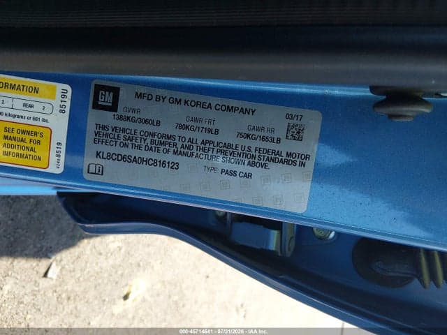 2017 CHEVROLET SPARK 1LT CVT 9